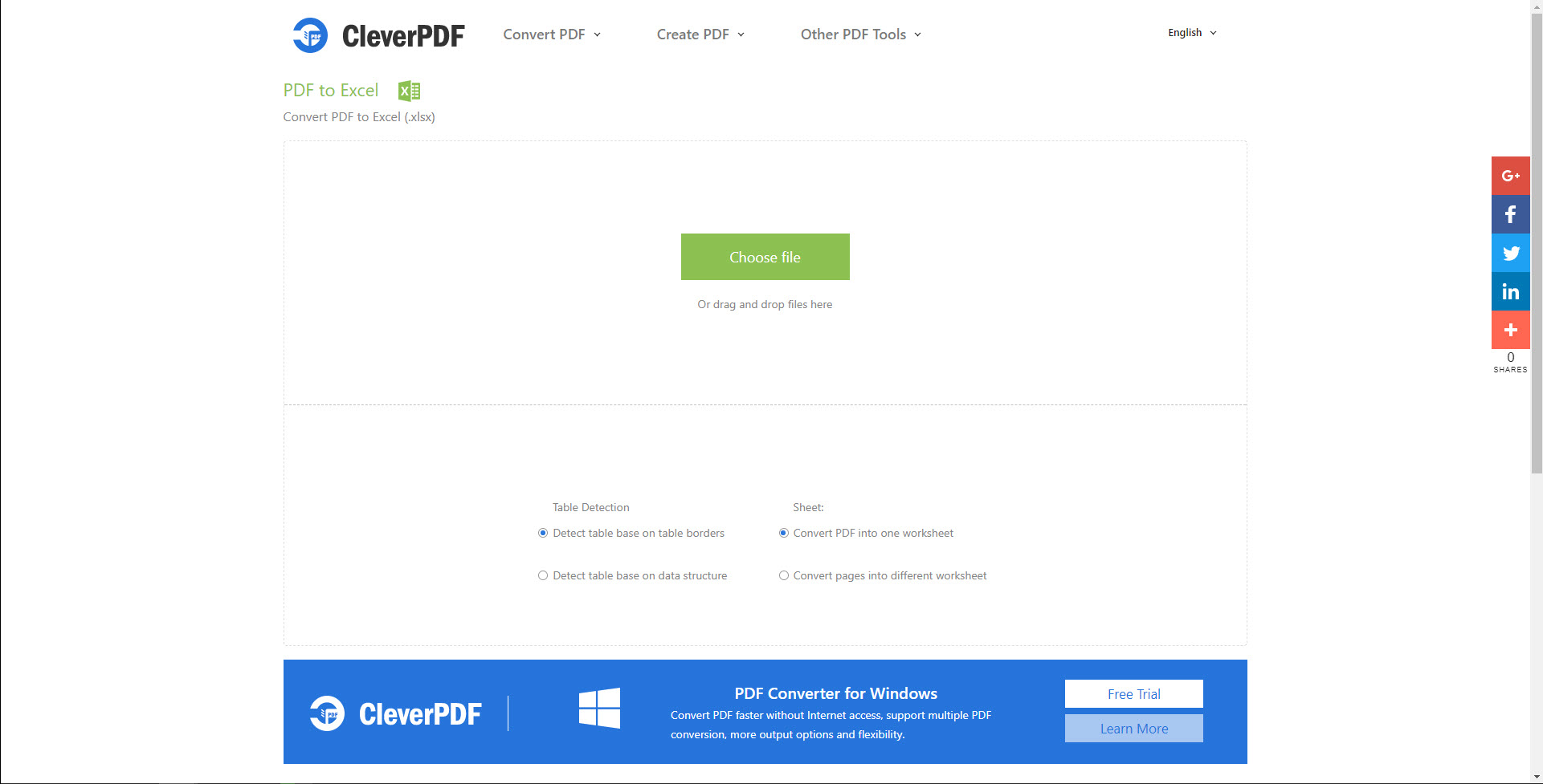 Convert PDF To Excel Online Free CleverPDF