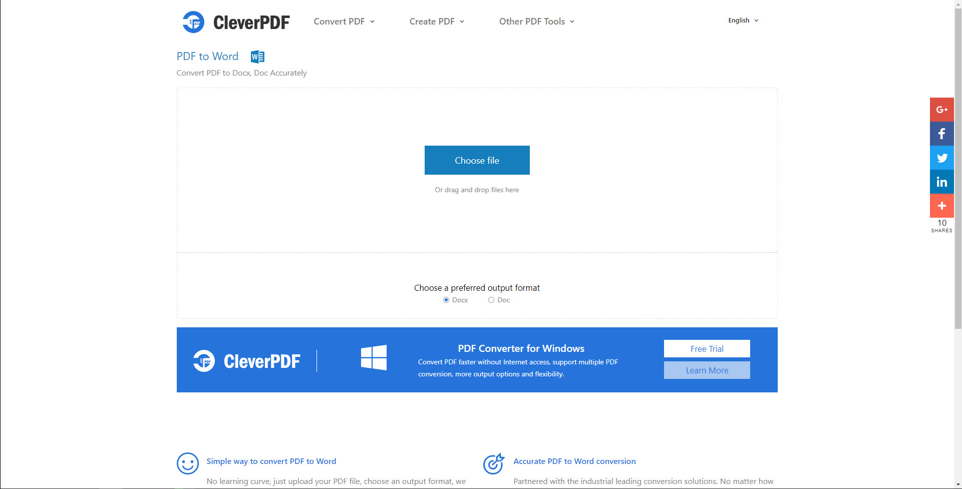 Convert PDF To Word Online Free CleverPDF