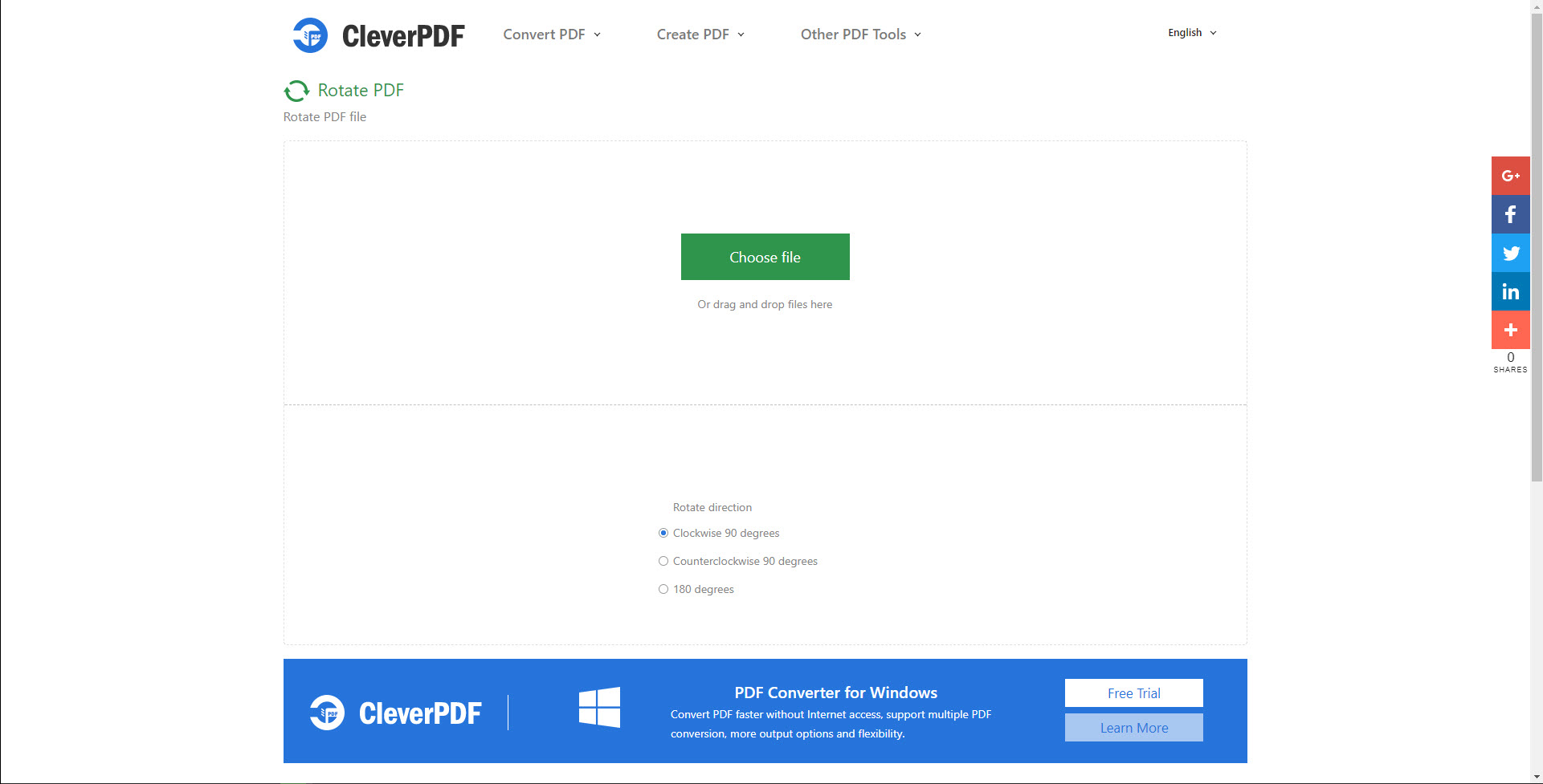 rotate pdf pages for free